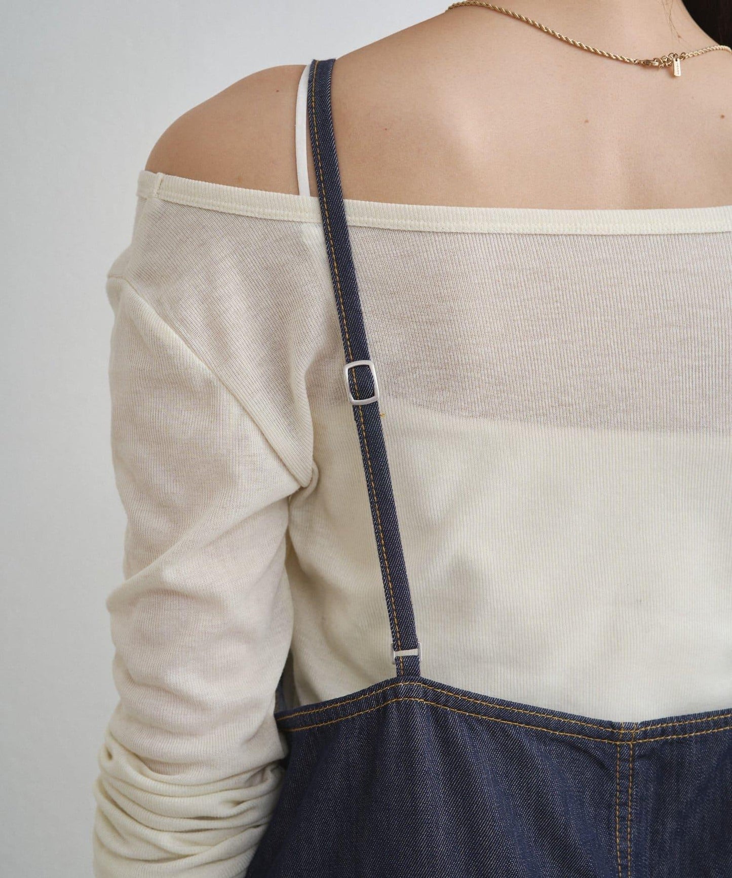 牛仔吊帶連體褲