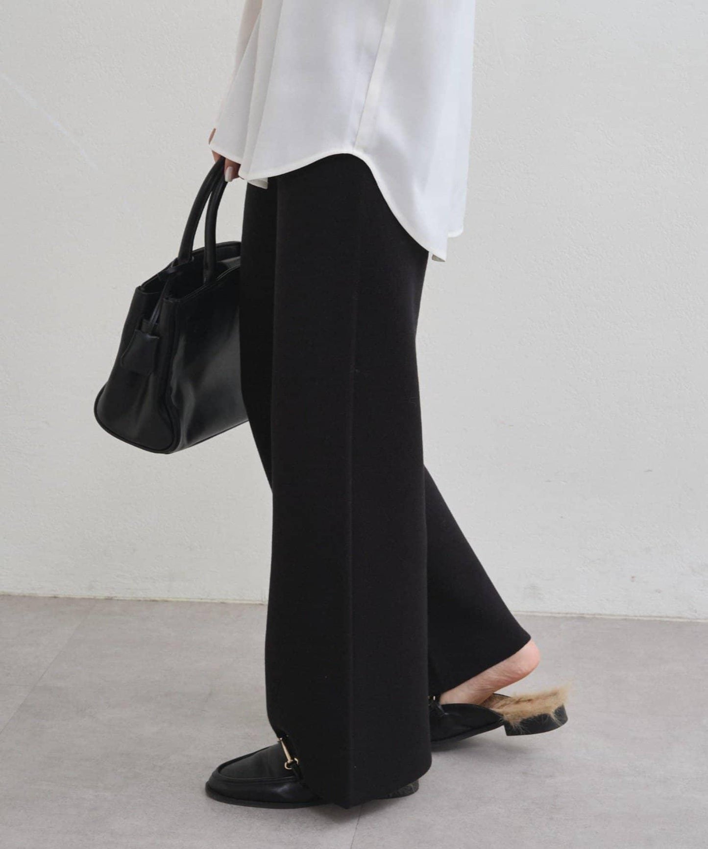 衛衣風針織長褲