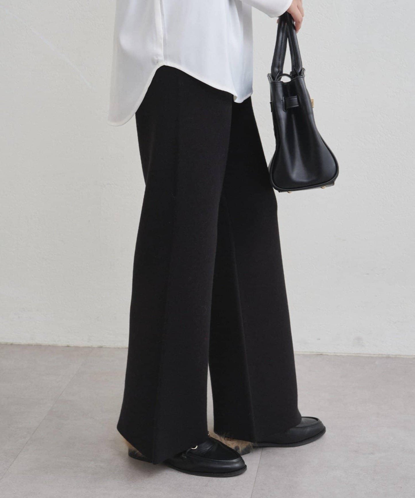 衛衣風針織長褲