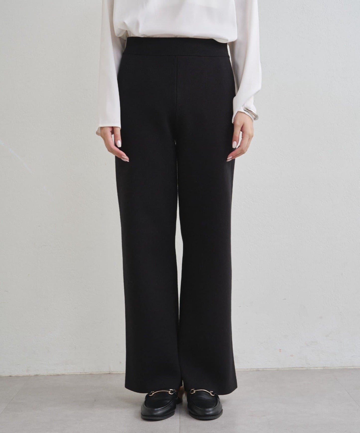 衛衣風針織長褲