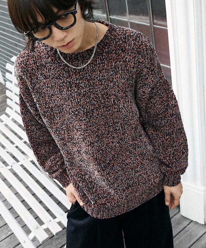 毛圈紗圓領針織衫