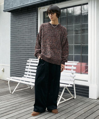 寬鬆燈芯絨休閒褲