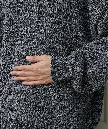 毛圈紗圓領針織衫