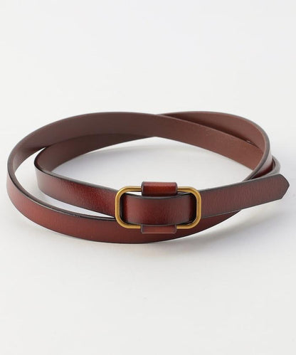 細條紋皮革腰帶