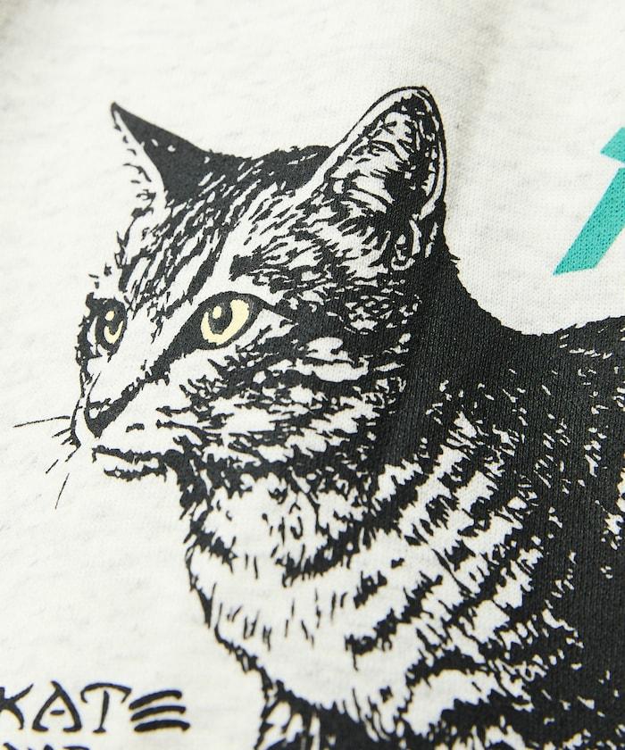THRASHER×FREAK'S STORE / THRASHER 聯名特別款寬鬆版型印花圓領衛衣 / CAT