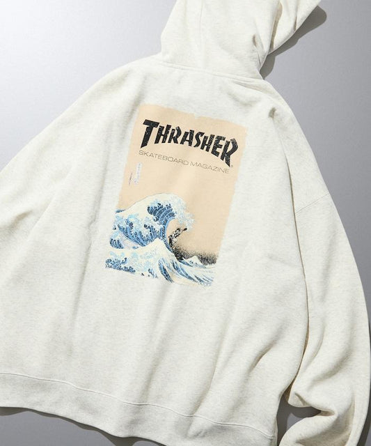 THRASHER×FREAK'S STORE 特別款 寬鬆版型 背部印花 套頭衛衣 / Japan Art