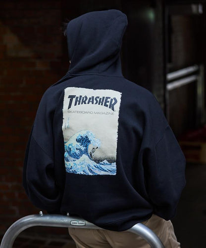 THRASHER×FREAK'S STORE 特別款 寬鬆版型 背部印花 套頭衛衣 / Japan Art