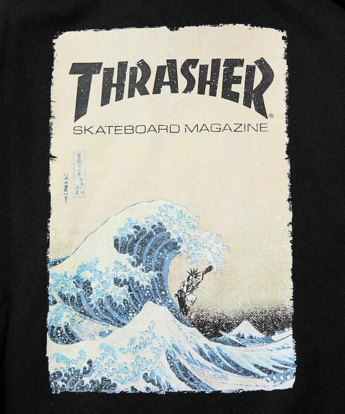 THRASHER×FREAK'S STORE 特別款 寬鬆版型 背部印花 套頭衛衣 / Japan Art