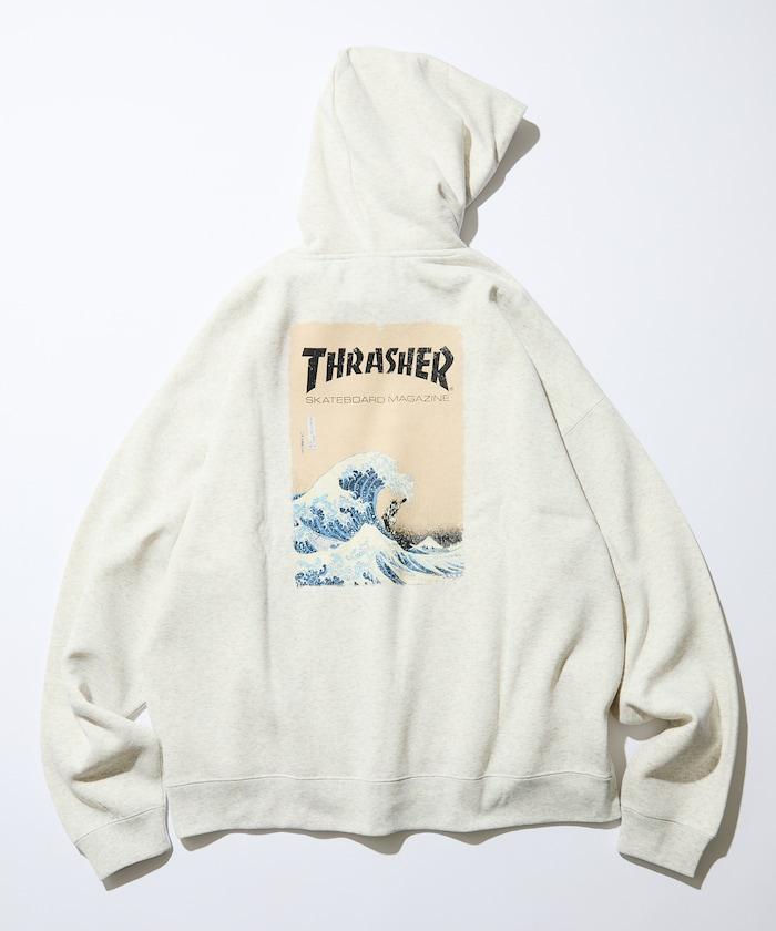 THRASHER×FREAK'S STORE 特別款 寬鬆版型 背部印花 套頭衛衣 / Japan Art