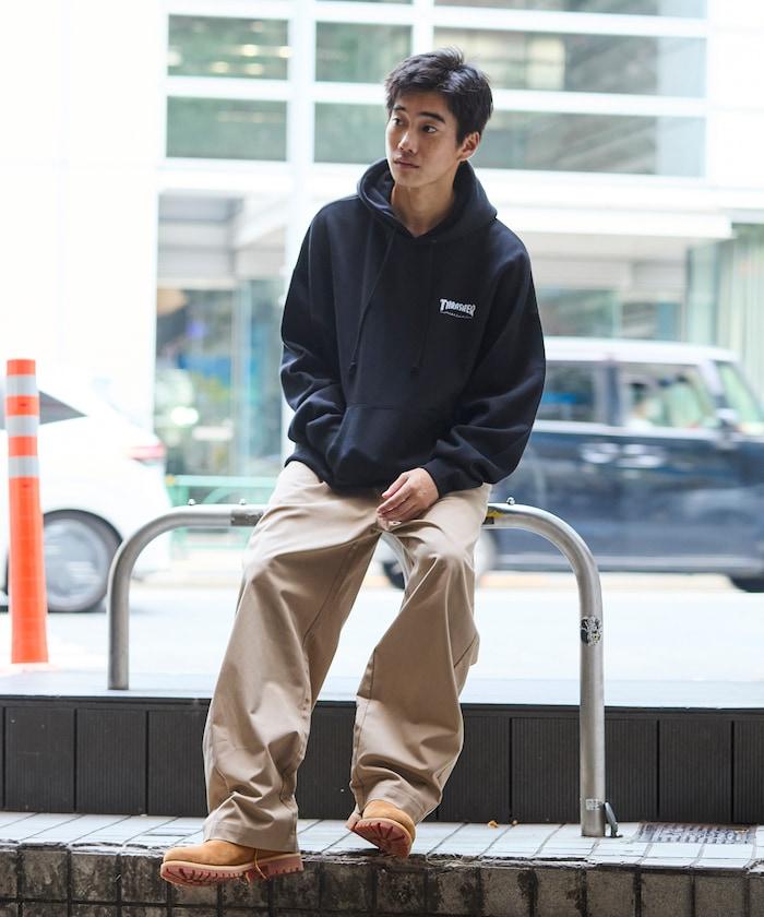 THRASHER×FREAK'S STORE 特別款 寬鬆版型 背部印花 套頭衛衣 / Japan Art