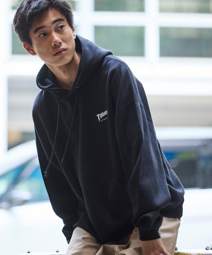 THRASHER×FREAK'S STORE 特別款 寬鬆版型 背部印花 套頭衛衣 / Japan Art