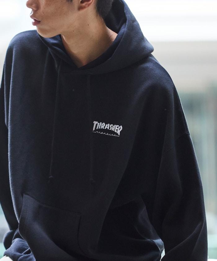 THRASHER×FREAK'S STORE 特別款 寬鬆版型 背部印花 套頭衛衣 / Japan Art