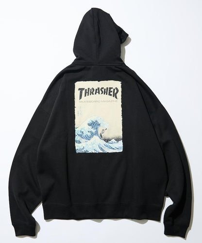 THRASHER×FREAK'S STORE 特別款 寬鬆版型 背部印花 套頭衛衣 / Japan Art