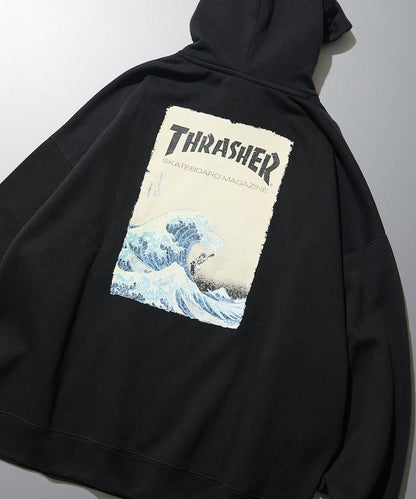 THRASHER×FREAK'S STORE 特別款 寬鬆版型 背部印花 套頭衛衣 / Japan Art