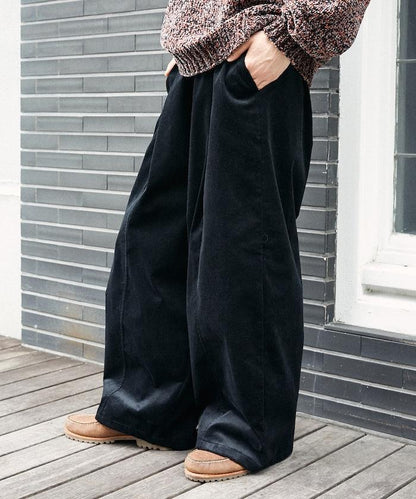 寬鬆燈芯絨休閒褲