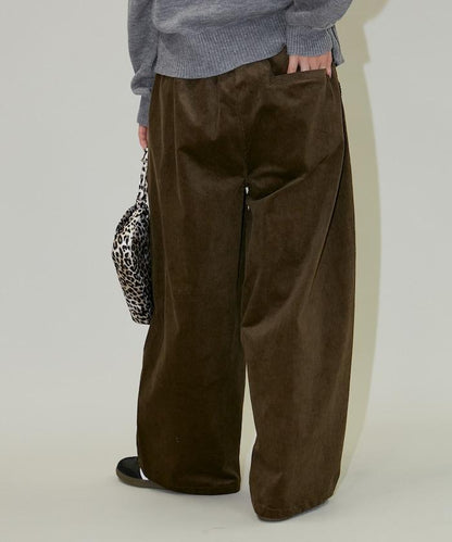 寬鬆燈芯絨休閒褲