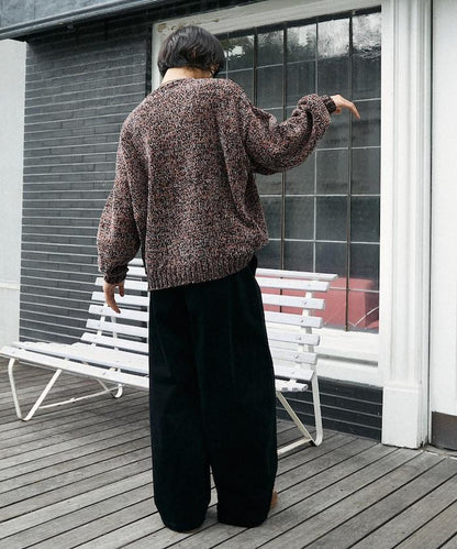 寬鬆燈芯絨休閒褲