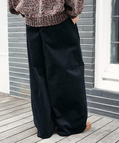 寬鬆燈芯絨休閒褲