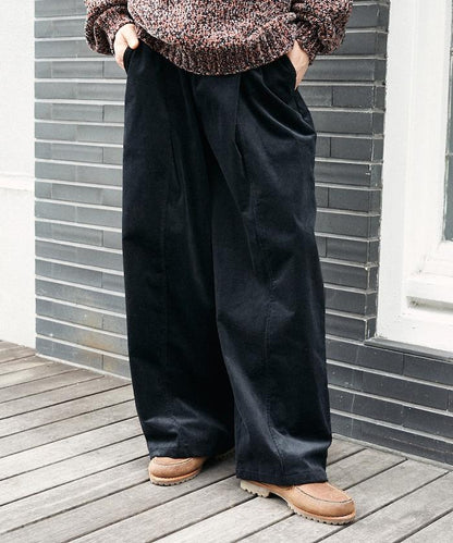 寬鬆燈芯絨休閒褲
