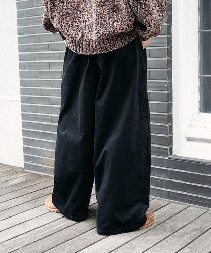 寬鬆燈芯絨休閒褲