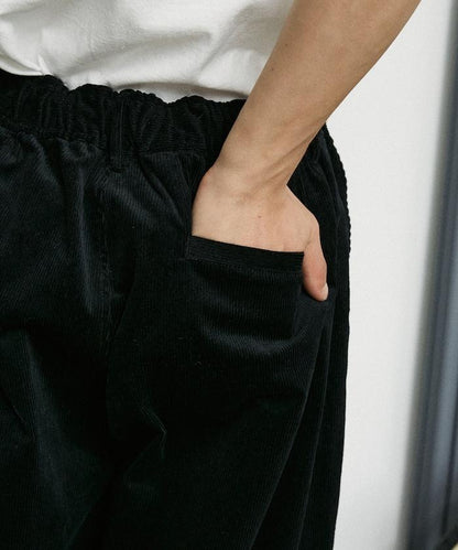 寬鬆燈芯絨休閒褲