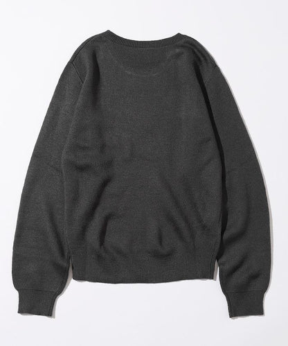 仿衛衣風動物提花針織衫