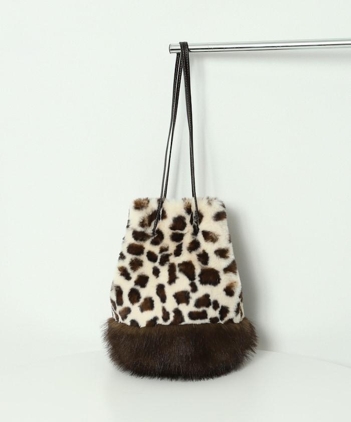 仿皮草動物束口包