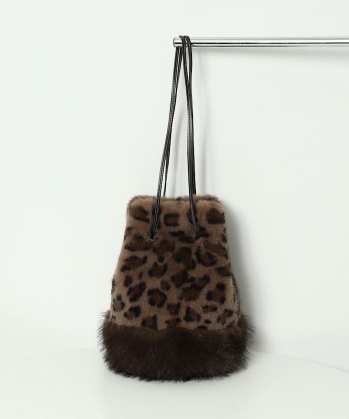 仿皮草動物束口包