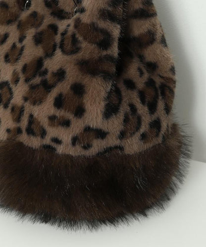 仿皮草動物束口包