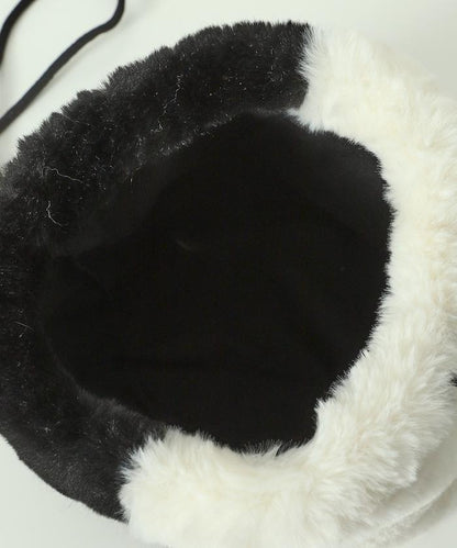 仿皮草迷你束口包