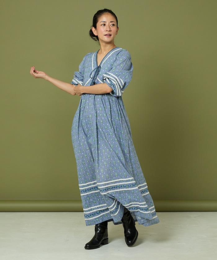 胸部絎縫 蝴蝶結 胸部鏤空 連衣裙