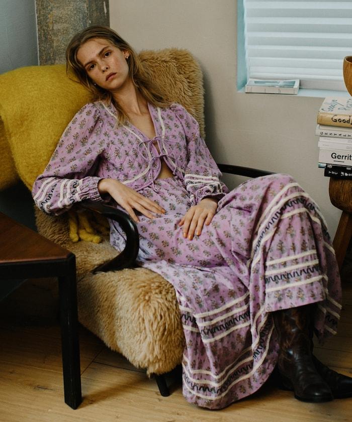 胸部絎縫 蝴蝶結 胸部鏤空 連衣裙