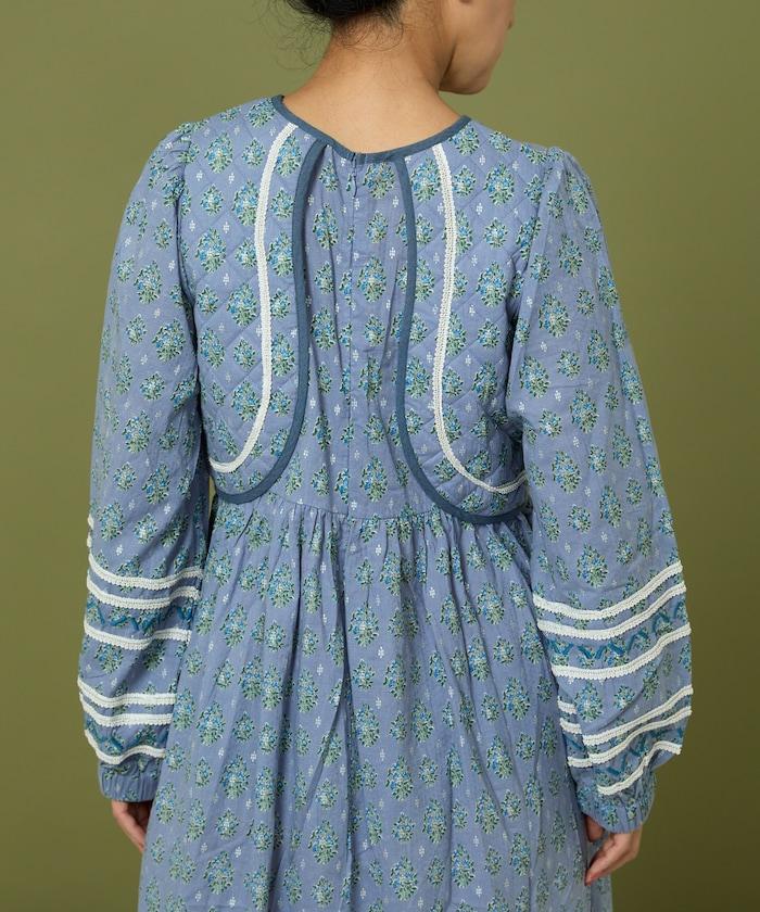 胸部絎縫 蝴蝶結 胸部鏤空 連衣裙