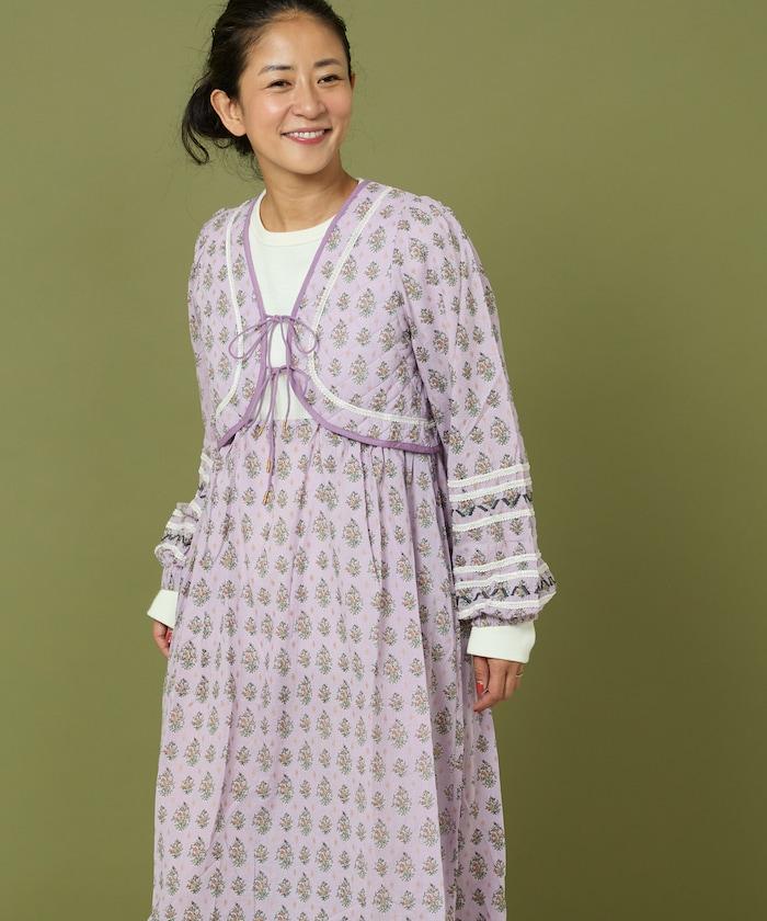 胸部絎縫 蝴蝶結 胸部鏤空 連衣裙