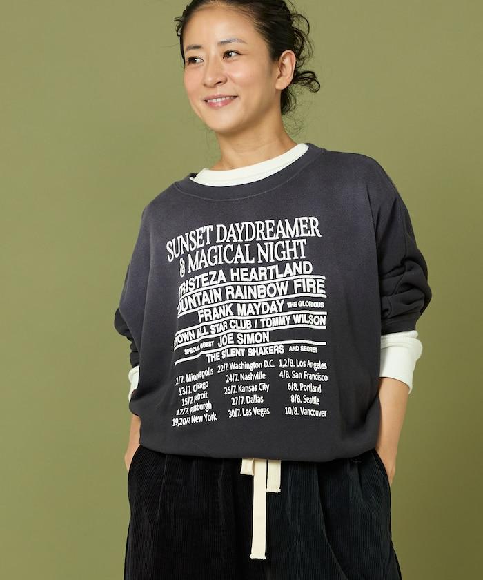 漸變印花蝙蝠袖衛衣