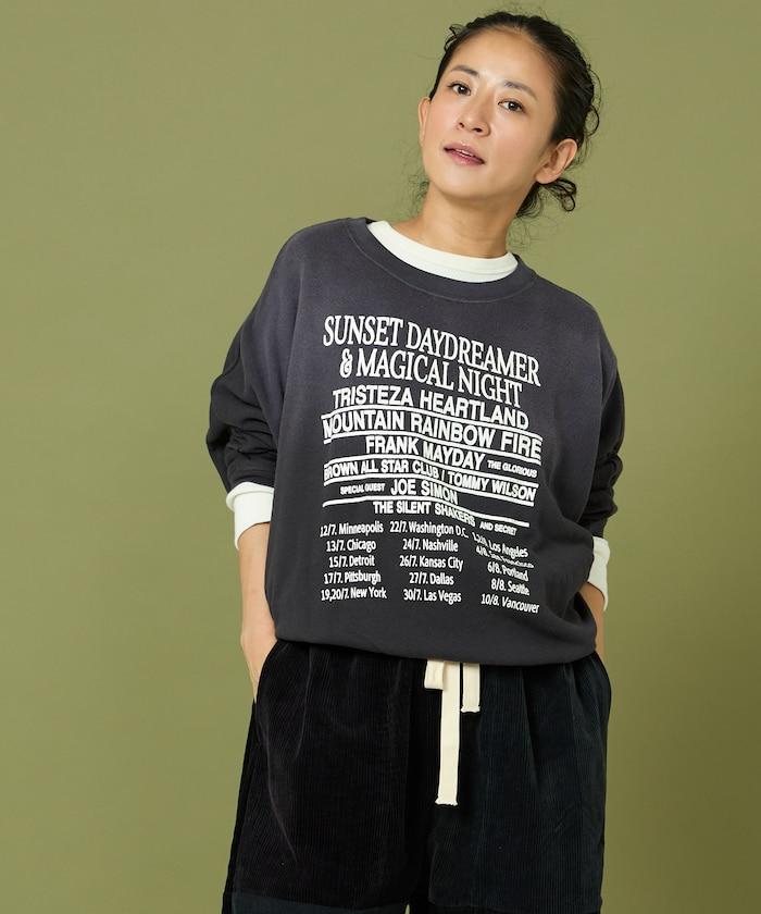 漸變印花蝙蝠袖衛衣