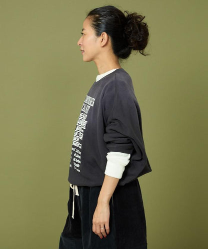 漸變印花蝙蝠袖衛衣