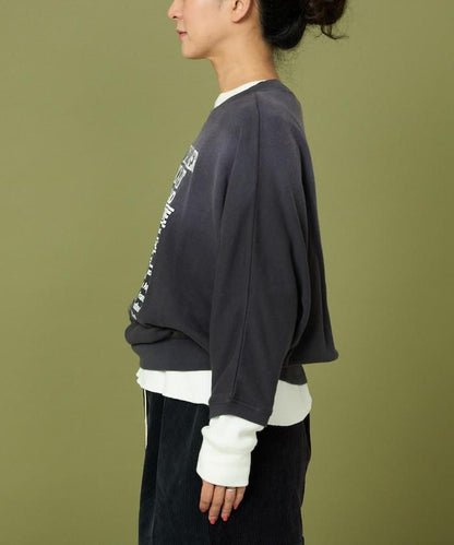 漸變印花蝙蝠袖衛衣