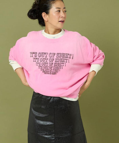 漸變印花蝙蝠袖衛衣