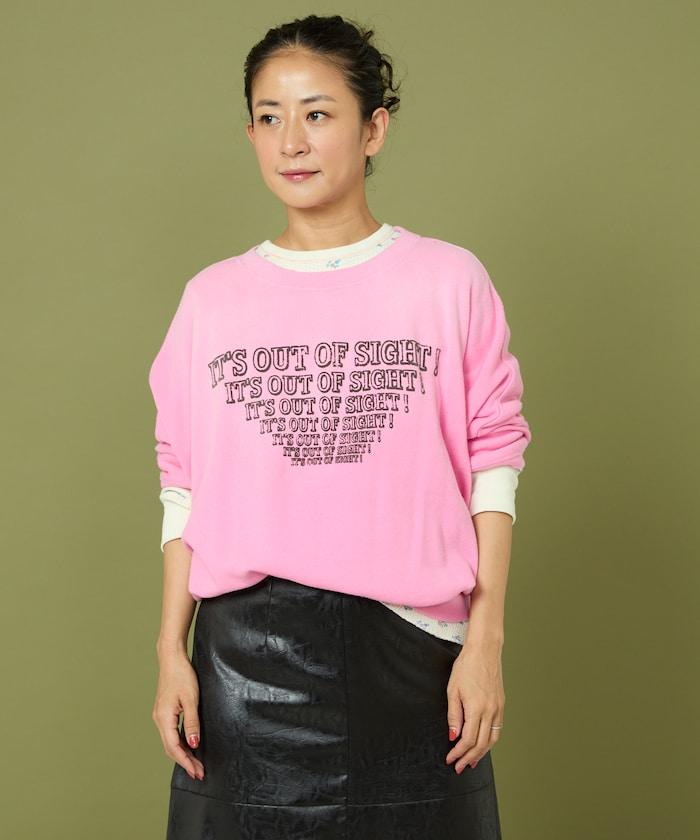 漸變印花蝙蝠袖衛衣