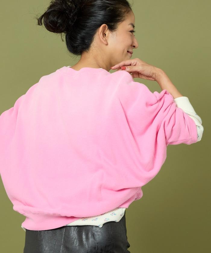 漸變印花蝙蝠袖衛衣