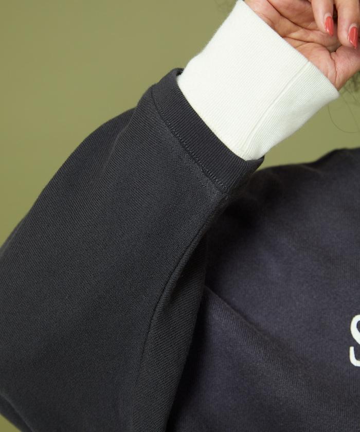 漸變印花蝙蝠袖衛衣