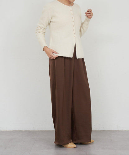 貉毛荷葉邊開衫