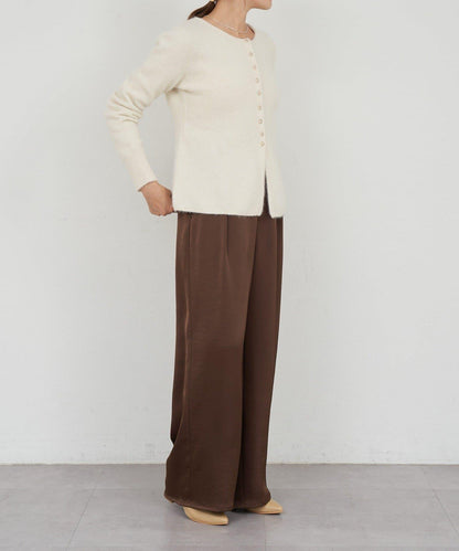 貉毛荷葉邊開衫