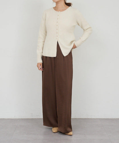 貉毛荷葉邊開衫