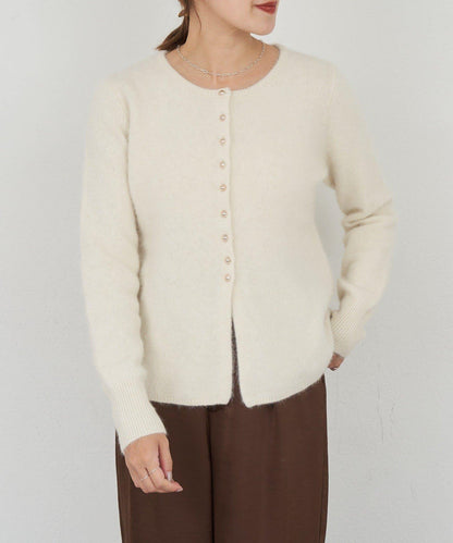 貉毛荷葉邊開衫