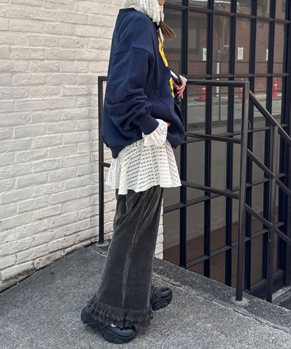 寬鬆學院風開衫衛衣