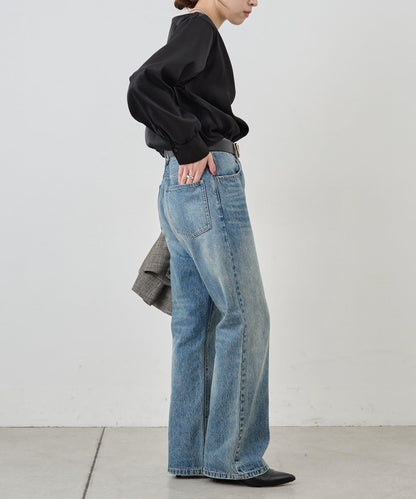 側開衩透視長款上衣