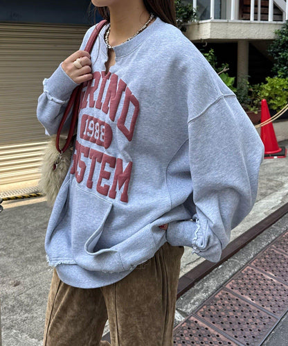 寬鬆學院風開衫衛衣