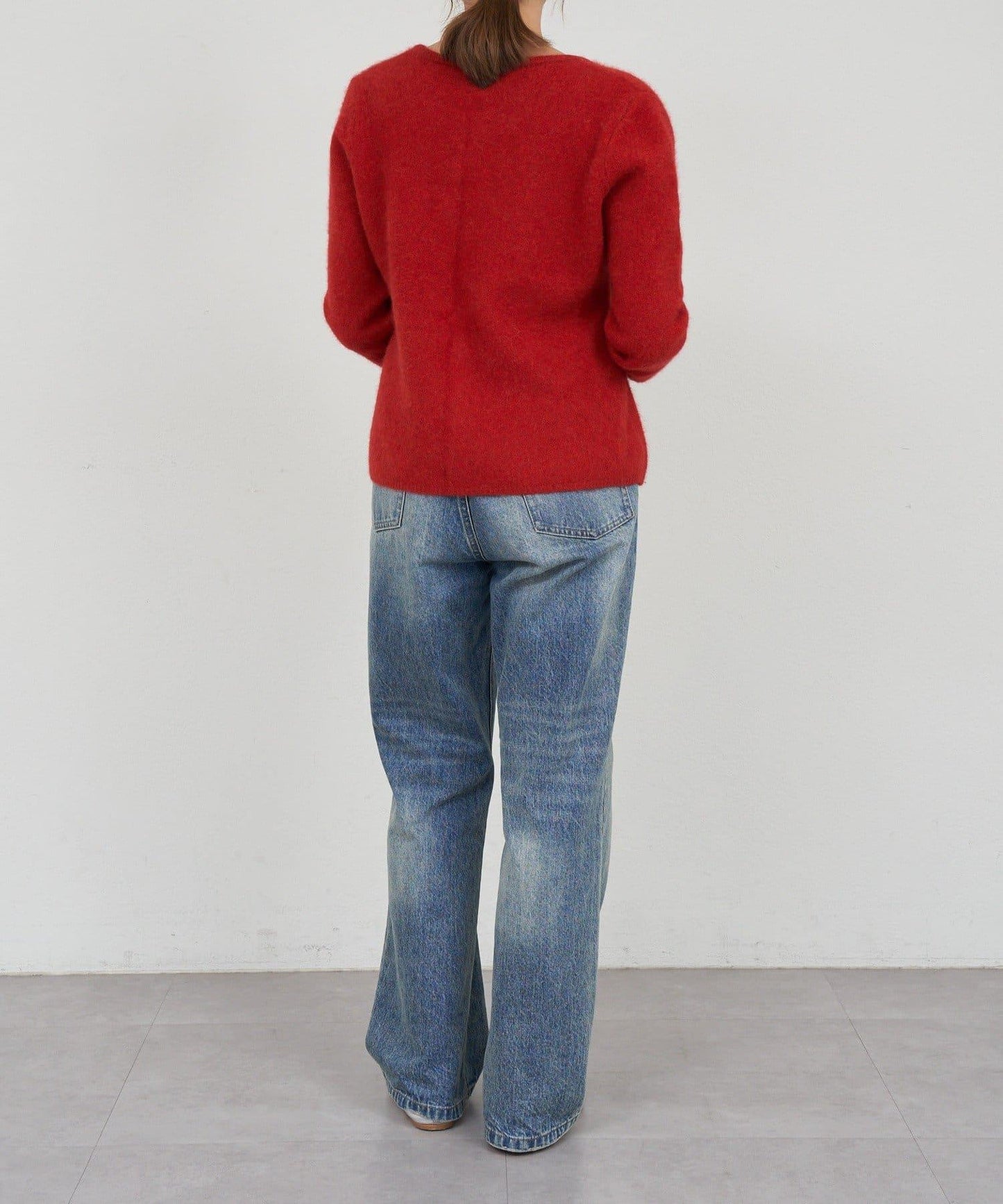 貉毛荷葉邊開衫